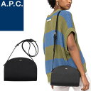 A.P.C. アーペーセー バッグ ショルダーバッグ レザー ハーフムーン レディース 半月型 ショルダーバッグ ポシェット 斜めがけ ブランド 大人 軽量 本革 革 小さめ 黒 ブラック DEMI LUNE F61048 PXBJQ