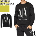 アルマーニ エクスチェンジ ARMANI EXCHANGE トレーナー スウェット メンズ ロゴ 刺繍 カジュアル クルーネック 丸首 大きいサイズ ブランド ...