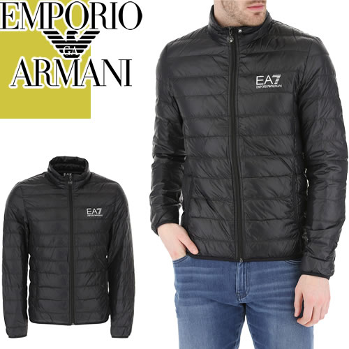 エンポリオ アルマーニ アウター メンズ エンポリオ アルマーニ EMPORIO ARMANI EA7 ダウン ダウンジャケット ライトダウン アウター インナーダウン メンズ 2023年秋冬新作 ロゴ パッカブル 軽量 ブランド 大きいサイズ 黒 ブラック PACKABLE CORE IDENTITY PUFFER JACKET 8NPB01 PN29Z [S]