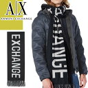 アルマーニ エクスチェンジ ARMANI EXCHANGE マフラー ストール メンズ ロゴ 防寒 ブランド プレゼント 黒 ブラック SCARF WITH FRINGE 6GZ42Q ZMS1Z [ゆうパケ発送]