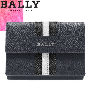 バリー 三つ折り財布 スナップボタン 小銭入れあり メンズ 紺 ネイビー 本革 BALLY TEIR LT 6229028 17 [S]