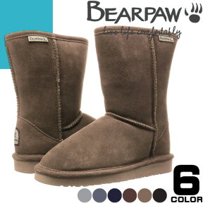 ベアパウ エマ BEARPAW Emma8 ムートンブーツ ショート ショートブーツ スノーブーツ レディース 日本正規品 シープスキン レザー 本革 防滑 防寒 撥水 大きいサイズ ブランド プレゼント 黒 茶 ブラック ブラウン