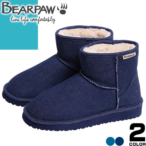 [最終SALE] ベアパウ デミ デニム BEARPAW Demi Denim 日本正規品 ムートンブーツ ショート丈 スノーブーツ レディース 内ボア デニム 防滑 防寒 雪 靴 滑らない