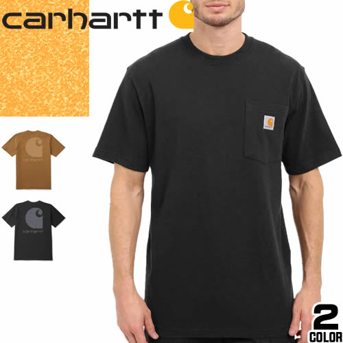 カーハート Carhartt Tシャツ ポケット 半袖 メンズ 2024年春夏新作 プリント ヘビー