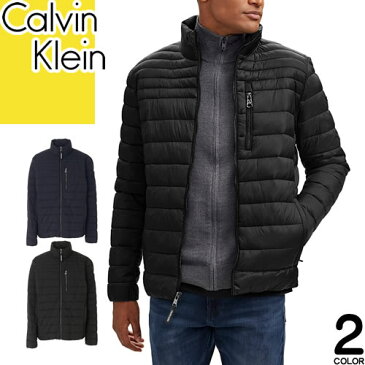 カルバンクライン Calvin Klein ダウン ダウンジャケット ライトダウン ブルゾン アウター メンズ 軽量 防寒 ゴルフ 大きいサイズ ブランド 黒 ブラック ネイビー PUFFER JACKET CM155900