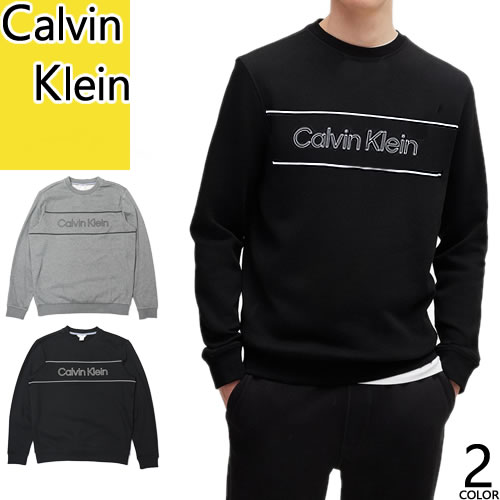 カルバンクライン Calvin Klein トレーナー スウェット メンズ 2025年秋冬新作 裏起毛 ロゴ クルーネック 丸首 ブランド 大きいサイズ おしゃ...