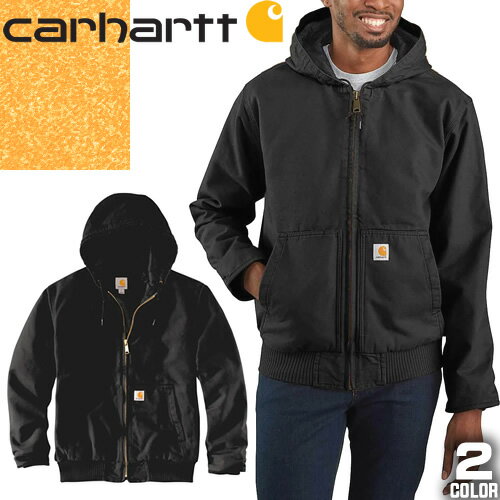 カーハート Carhartt ダックアクティブジャケット パーカー ワークジャケット アウター メンズ 大きいサイズ ブランド 秋冬 黒 ブラック ブラウン WASHED DUCK INSULATED ACTIVE JAC 104050