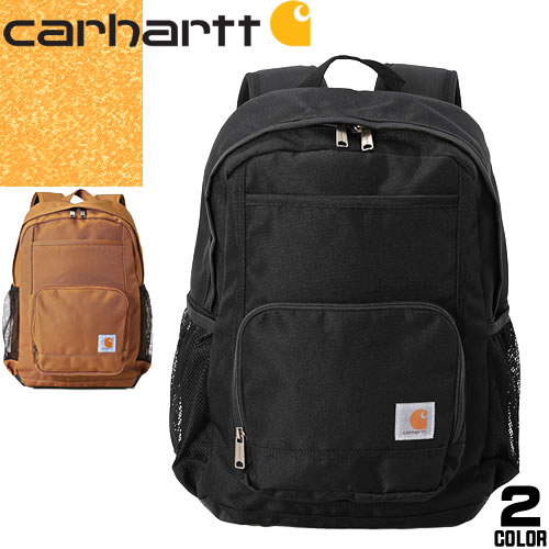 カーハート Carhartt リュック リュックサック バックパック デイパック メンズ レディース 2024年春夏新作 ワークバッグ 通勤 通学 アウトドア ストリート おしゃれ 小さめ 軽量 ブランド 防水 黒 ブラック ブラウン 23L SINGLE COMPARTMENT BACKPACK B0000275