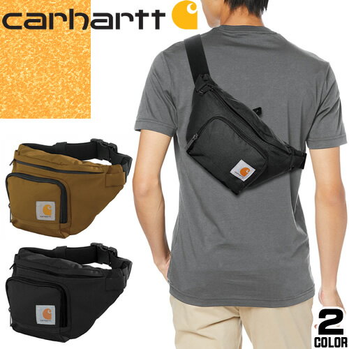 カーハート ウエストポーチ メンズ カーハート Carhartt ウエストポーチ ボディバッグ ショルダーバッグ メンズ レディース 斜めがけ 撥水 アウトドア ブランド プレゼント 黒 ブラック ブラウン WAIST PACK B0000401 [ネコポス発送]