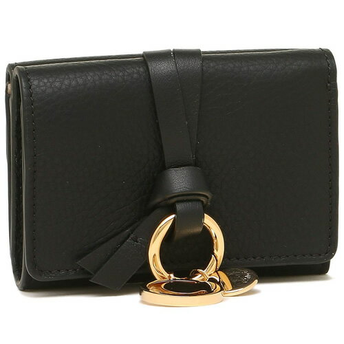 クロエ Chloe 財布 ミニ財布 三つ折り財布 アルファベット ミニトリフォールドウォレット レディース 2021年秋冬新作 レザー 本革 プレゼント ギフト ブランド 黒 ブラック ALPHABET MINI TRI-FOLD CHC21WP946 F57 [S]