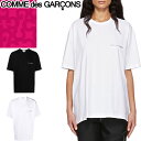 コムデギャルソン COMME des GARCONS Tシャツ 半袖 クルーネック 丸首 レディース ロゴ カジュアル 無地 大きいサイズ ブランド 白 黒 ホワイト ブラック T-SHIRT FIT017 ゆうパケ発送