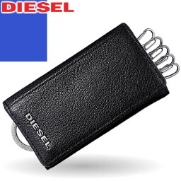 ディーゼル キーケース ディーゼル DIESEL キーケース 6連 メンズ レディース キーリング ロゴ 本革 革 レザー ブランド カード コンパクト プレゼント ギフト 黒 ブラック JEM-J KEYCASE X03922 PR271 [ゆうパケ発送]