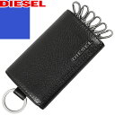 ディーゼル DIESEL キーケース キーリング付き 6連 メンズ レディース ロゴ レザー 本革 ブランド プレゼント 黒 ブラック KEYCASE THEBEIS X06629 P0396 [ネコポス発送]