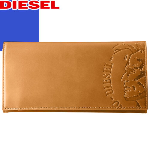 ディーゼル 長財布（メンズ） ディーゼル DIESEL 財布 長財布 かぶせ 小銭入れあり メンズ レザー 本革 ブランド プレゼント 茶色 ゴールデン ブラウン HIGH PROFILEE 24 A DAY X04765 PR160 [S]