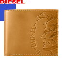 ディーゼル DIESEL 財布 二つ折り財布 メンズ ブランド 革 本革 薄い ゴールデンブラウン HIGH PROFILEE HIRESH S X04763 PR160 [S]