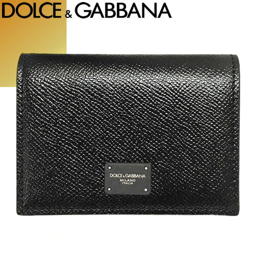 ドルチェ＆ガッバーナ DOLCE＆GABBANA ドルガバ カードケース 名刺入れ メンズ 2021年秋冬新作 ブランド 革 本革 レザー 大容量 おしゃれ 黒 ブラック Dauphine calfskin card holder BP1643 AZ602 80999 [S]