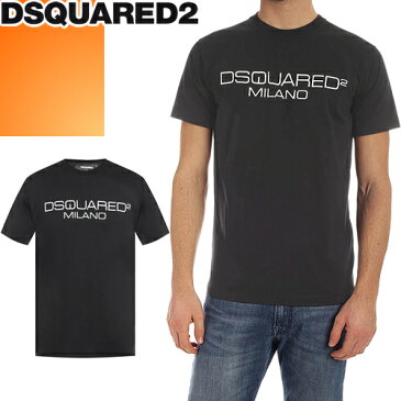 ディースクエアード DSQUARED2 Tシャツ 半袖 メンズ 2020年春夏新作 クルーネック ロゴ プリント ブランド 大きいサイズ おしゃれ 黒 ブラック Milano T-Shirt S74GD0644 S22844 900 [ネコポス発送]