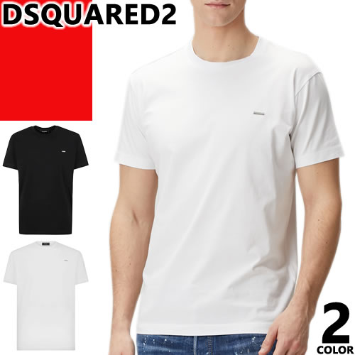 ディースクエアード DSQUARED2 Tシャツ 半袖 クルーネック 丸首 メンズ 2023年春夏新作 ロゴ プリント スリムフィット ブランド 黒 ブラック BE ICON T-SHIRT D9M204470 [ゆうパケ発送]