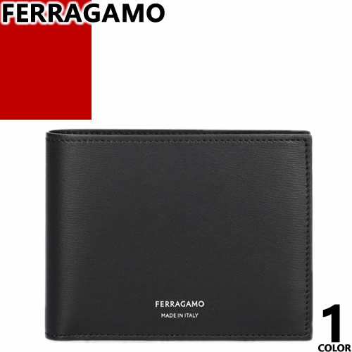 Rakuten - フェラガモ FERRAGAMO 財布 二つ折り財布 メンズ 小銭入れあり 本革 革 ブランド 黒 ブラック CLASSIC WALLET WITH COIN POCKET 661329 770094