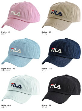 フィラ FILA キャップ メンズ レディース ベースボールキャップ 帽子 ローキャップ 黒 ブラック ネイビー ブランド 大きいサイズ 大きめ おしゃれ ロゴ 刺繍 コットン 185713520 [メール便発送]