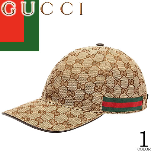 グッチ GUCCI キャップ 帽子 メンズ レディース 2024年春夏新作 GGキャンバス ベースボールキャップ ウェブライン ブランド 大きいサイズ 深め ベージュ ORIGINAL GG CANVAS BASEBALL CAP 200035 KQWBG [S]