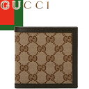 グッチ GUCCI 財布 二つ折り財布 メンズ GGキャンバス 小銭入れあり 小さい ブランド プレゼント ギフト ベージュ ブラウン GG CANVAS BI-FOLD WALLET 150413 KY9LN