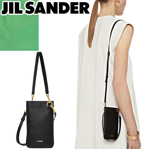 ジルサンダー スマホショルダー メンズ ジルサンダー JIL SANDER バッグ ショルダーバッグ レディース クロスボディバッグ スマホショルダー スマホポーチ 斜めがけ 大人 軽量 小さい ブランド プレゼント 黒 ブラック CROSSBODY BAG SMALL J06WG0004 P4874