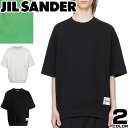 ジルサンダー ジルサンダー JIL SANDER スウェット 半袖 メンズ 2024年春夏新作 オーバーサイズ ロゴ コットン クルーネック 丸首 ブランド 大きいサイズ 黒 ブラック グレー CREW NECK T-SHIRT J47GC0110 J20039