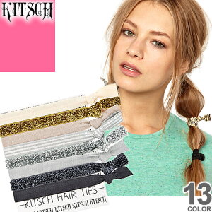 キッチュ ヘアゴム 5本セット ヘアバンド ヘアクリップ ヘアアクセサリー シュシュ KITSCH LIMITED EDITION HAIR TIES [メール便発送]