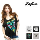 [在庫限りの最終SALE][送料無料] ラファイン LaFine Tシャツ 半袖 肩出し 梨花 愛用 [メール便発送]