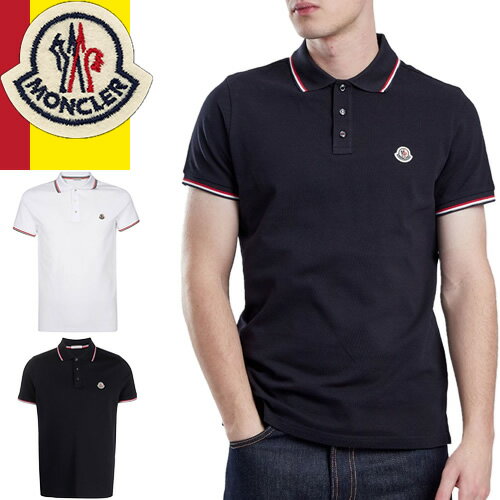 󥯥졼 MONCLER ݥ  Ⱦµ λ åڥ ȥꥳ ֥  礭  ۥ磻 ͥӡ POLO 8A70300 84556 [椦ѥȯ]