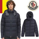 モンクレール モンクレール モンジュネーブル MONCLER MONTGENEVRE ダウン ダウンジャケット ブルゾン アウター メンズ フード付き ウール 軽量 防寒 大きいサイズ ブランド ネイビー 1A53700 54272