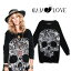 ޥåɥ ˥åȥ ˥å ԡ ץ륪С ޥ˥ƥ  襤 礭 奢 ߥ ηС  MAD LOVE WILD ONE SKULL SWEATER [᡼ȯ]