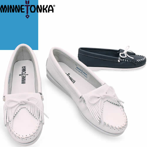 ミネトンカ MINNETONKA モカシン フラットシューズ モカシンシューズ レディース キルティ ...