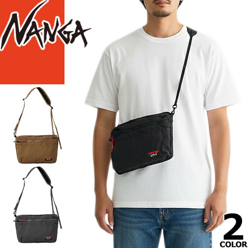 ナンガ NANGA ヒノック サコッシュ バッグ ショルダーバッグ ポーチ メンズ レディース 2025年秋冬新作 アウトドア カジュアル 難燃 斜めがけ 軽量 防水 ブランド プレゼント チャコール コヨーテ HINOC SACOCHE [CP発送]