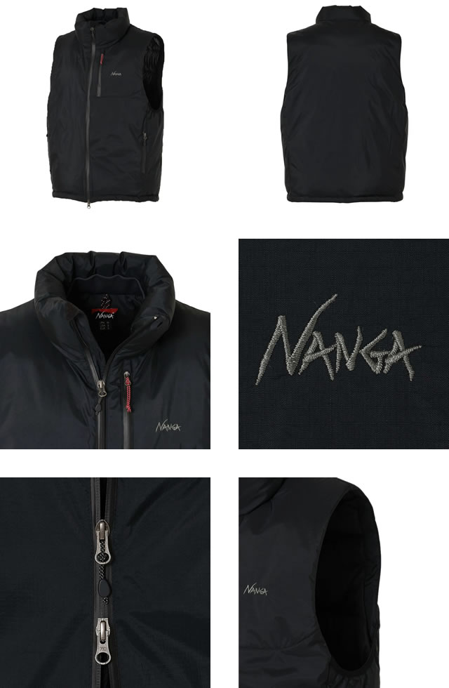 ＼SALE 在庫限り／【37,400円→33,580円】ナンガ NANGA ダウン オーロラテックス スタンドカラー ダウンベスト アウター メンズ 2025年秋冬新作 カジュアル アウトドア キャンプ 登山 軽量 防寒 防水 通勤 通学 大きいサイズ ブランド 黒 ブラック maido-selection-10009343 MSS(エムエスエス) サンプル画像3