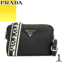 プラダ PRADA ショルダーバッグ ミディアム レザー バッグ レディース 2024年春夏新作 ロゴストラップ 斜めがけ 大人 軽量 ブランド 上品 小さめ ...