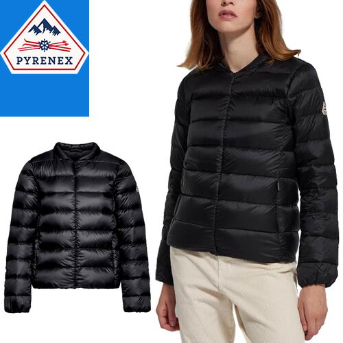 ピレネックス PYRENEX ダウン ダウンジャケット ライトダウン レディース スイエン SUYEN パッカブル ショート丈 ブランド 大きいサイズ 軽量 撥水 黒 ブラック HWQ018
