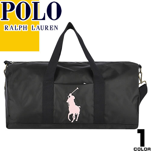 ポロ ラルフローレン Polo Ralph Lauren バッグ ボストンバッグ ダッフルバッグ メンズ レディース ビッグポニー 2way 旅行 就学旅行 スポーツジム ゴルフ 軽量 おしゃれ 可愛い ブランド 黒 ブラック BIG PONY DUFFLE BAG 4AR066