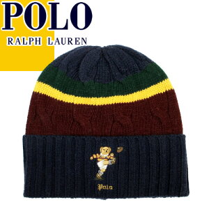 ݥ ե POLO RALPH LAUREN ˥å˹ ӡˡ  ǥ ˹ 饰ӡ ݥ٥ ɽ ޥ顼ܡ 奢 ɴ ֥ ץ쥼 BEAR BEANIE PC0351 [椦ѥȯ]