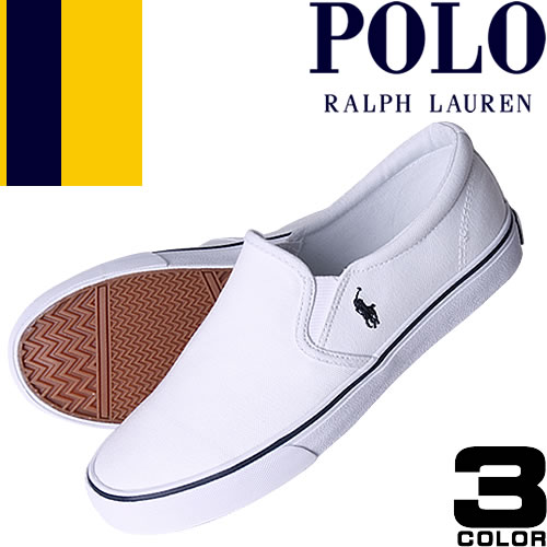 ポロ ラルフローレン Polo Ralph Lauren スニーカー スリッポン レディース 白 黒 ホワイト ブラック キャンバス ファッション ママ おしゃれ Carlee Twin Gore2