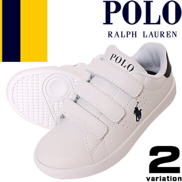 ポロ ラルフローレン スニーカー キッズ ベビー 子供靴 ジュニア 女の子 男の子 白 黒 ホワイト ブラック スリッポン Polo Ralph Lauren QUINCEY EZ RF100429 RF100430 [S]