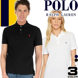 ポロ ラルフローレン 服 レディース ポロ ラルフローレン POLO RALPH LAUREN ポロシャツ 半袖 メンズ レディース ロゴ 刺繍 鹿の子 シンプル ワンポイント ブランド 白 黒 ホワイト ブラック ネイビー [ゆうパケ発送]