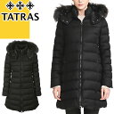 タトラス ジャケット レディース タトラス ラビアナ TATRAS LAVIANA ダウンコート ダウンジャケット レディース フード付き ラクーンファー ウール 撥水 大きいサイズ ブランド 黒 ブラック LTAT22A4571-D