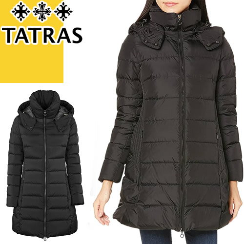 タトラス コート レディース タトラス ポリテアマ TATRAS POLITEAMA ダウン ダウンジャケット ダウンコート アウター レディース フード付き ロング 軽量 防寒 撥水 大きいサイズ ブランド 黒 ブラック LTAT22A4694-D