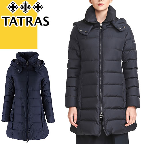 タトラス ポリテアマ TATRAS POLITEAMA ダウン ダウンジャケット ダウンコート アウター レディース フード付き ロング 軽量 防寒 撥水 大きいサイズ ブランド ネイビー LTAT22A4694-Dのサムネイル