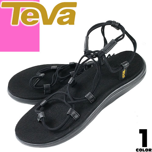 テバ teva サンダル レディース ボヤ インフィニティー VOYA INFINITY スポーツサンダル スポサン ブランド アウトドア ぺたんこ 歩きやすい 大きいサイズ スポーツ おしゃれ 黒 ブラック 1019622 [S]のサムネイル