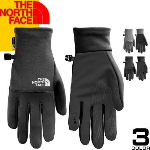 ザ・ノース・フェイス　手袋（メンズ） ノースフェイス THE NORTH FACE 手袋 イーチップ グローブ スマホ対応 2023年秋冬新作 メンズ フリース スポーツ アウトドア 防寒 通勤 通学 大きいサイズ ブランド プレゼント 黒 ブラック グレー ETIP RECYCLED GLOVE NF0A4SHA [ゆうパケ発送]