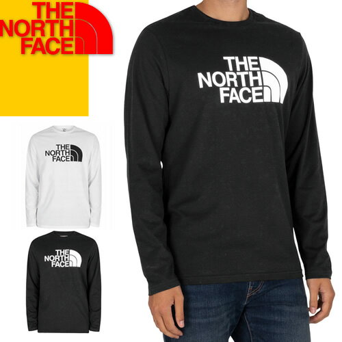 ノースフェイス THE NORTH FACE Tシャツ 長袖 ロンT メンズ ハーフドーム ロゴ クルーネック 丸首 大きいサイズ アウトドア ブランド 黒 白 ブラック ホワイト L/S HALF DOME TEE NF0A4M8M 