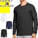 トミーヒルフィガー TOMMY HILFIGER Tシャツ 長袖 ロンT カットソー メンズ 2023年秋冬新作 ロゴ 無地 綿100％ コットン クルーネック 丸首 ブランド 大きいサイズ 黒 白 ブラック ホワイト ネイビー LONG SLEEVE FLAG CREW NECK T-SHIRT 09T3118 ゆうパケ発送